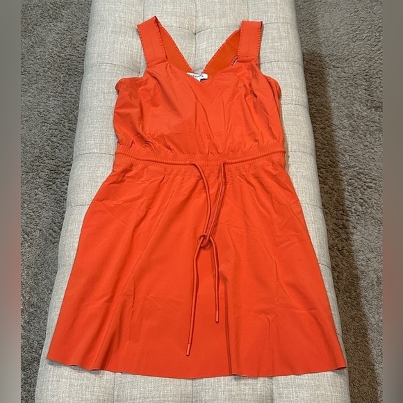Athleta Women’s Orange/Red Savannah Strap Mini Dress NWOT Size Small - Picture 7 of 12